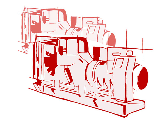 Высоковольтный энергомодуль мощностью 3000 кВт 6,3 кВ двигатель Baudouin