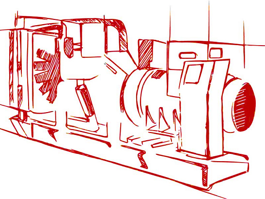 Высоковольтная ДГУ 1500 кВт 10,5 В двигатель Baudouin